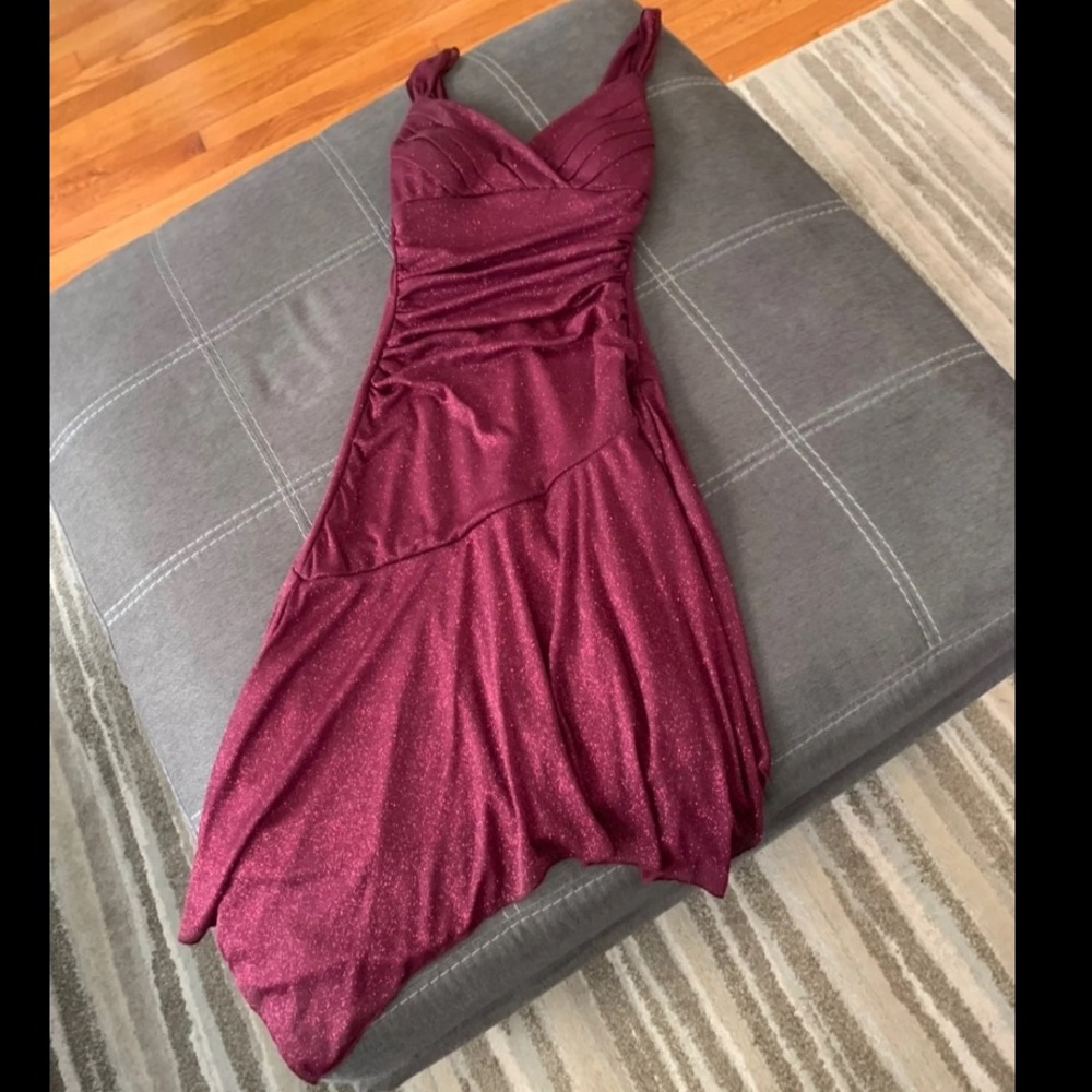 New Glittery purple dress small